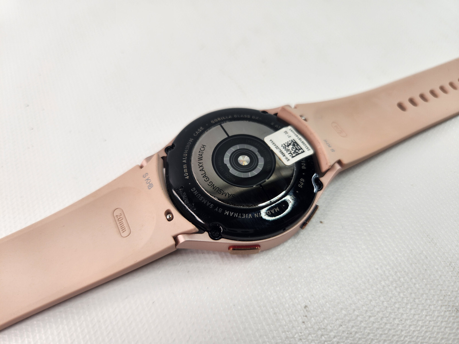 Samsung Galaxy Watch 4 Pink Band Preowned 40mm 20mm SM-r865uzdaxaa Watch4