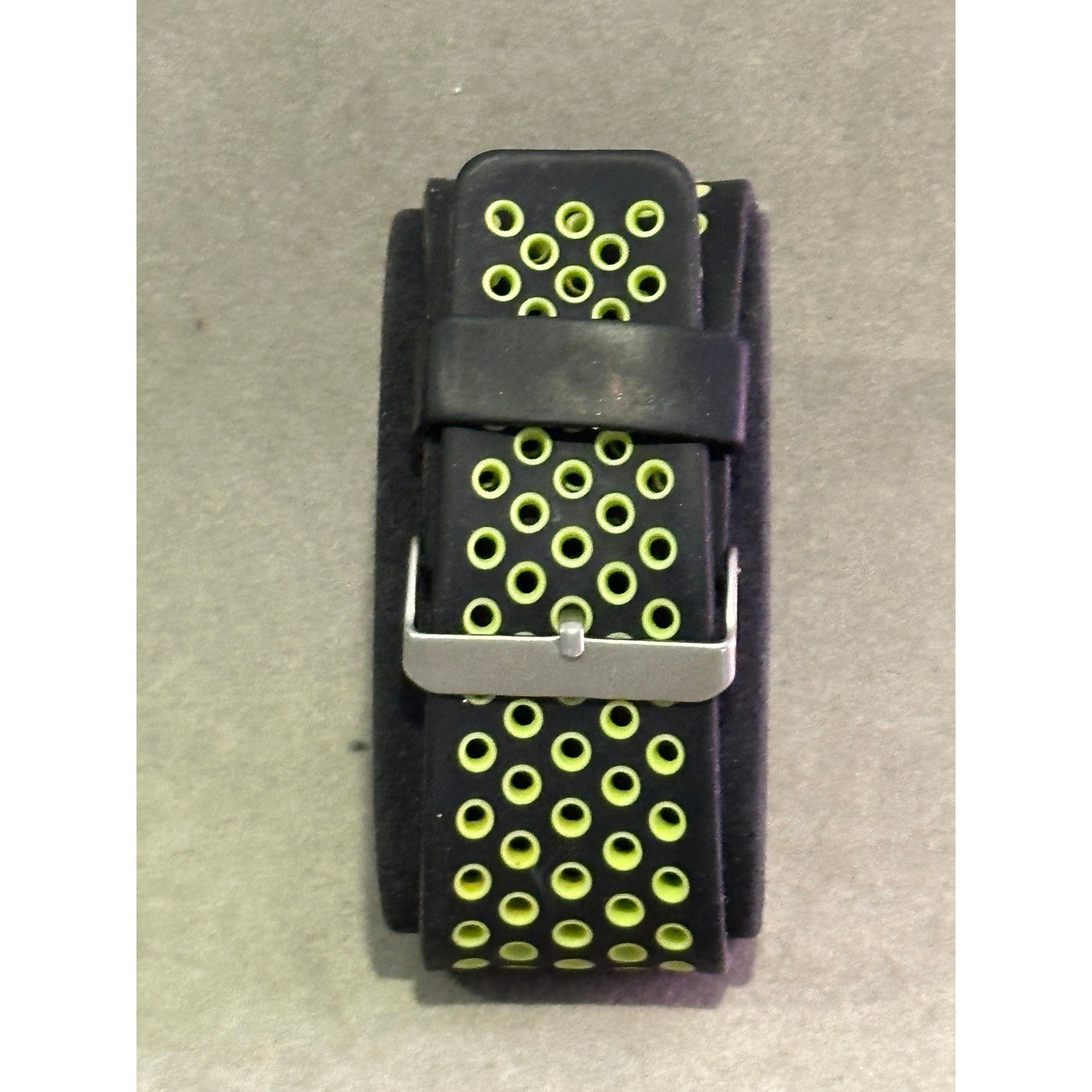 Fitbit Surge Black and Lime Green Fitness Tracker with Perforated Silicone Band