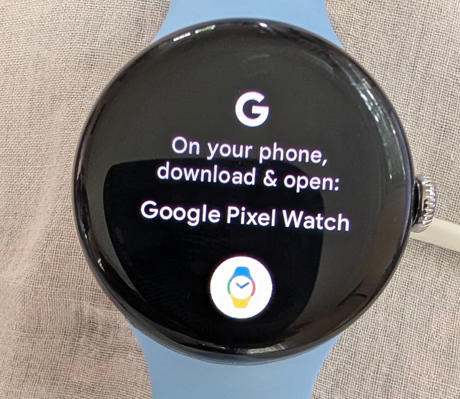 Google Pixel Watch 2 Polished Silver Aluminum Case / Bay Active Band LTE