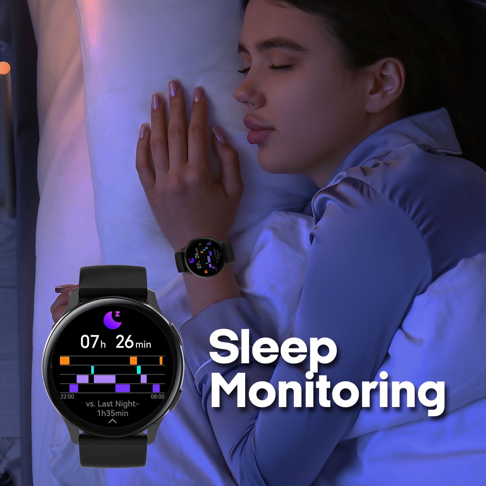 3Plus Callie Smartwatch with 1.43″ AMOLED Display, Call Functionality, Heart Rat