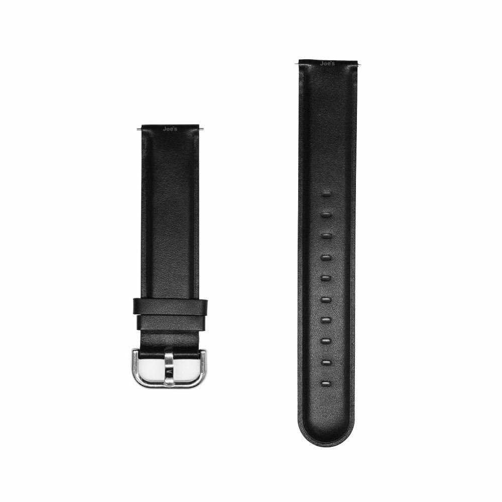 Samsung Galaxy Active 2 SM-R825U 20mm Black Leather Wristband Band (Black)