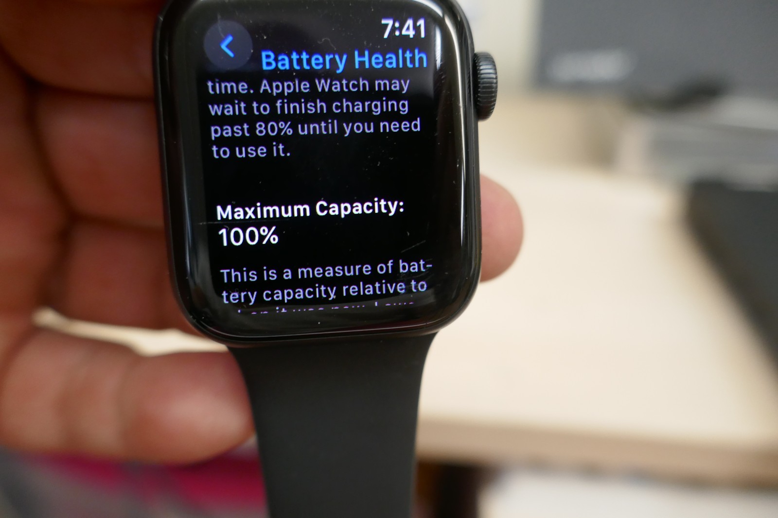 Apple Watch Series 6 Space Gray Aluminum Case with Black Sport Band