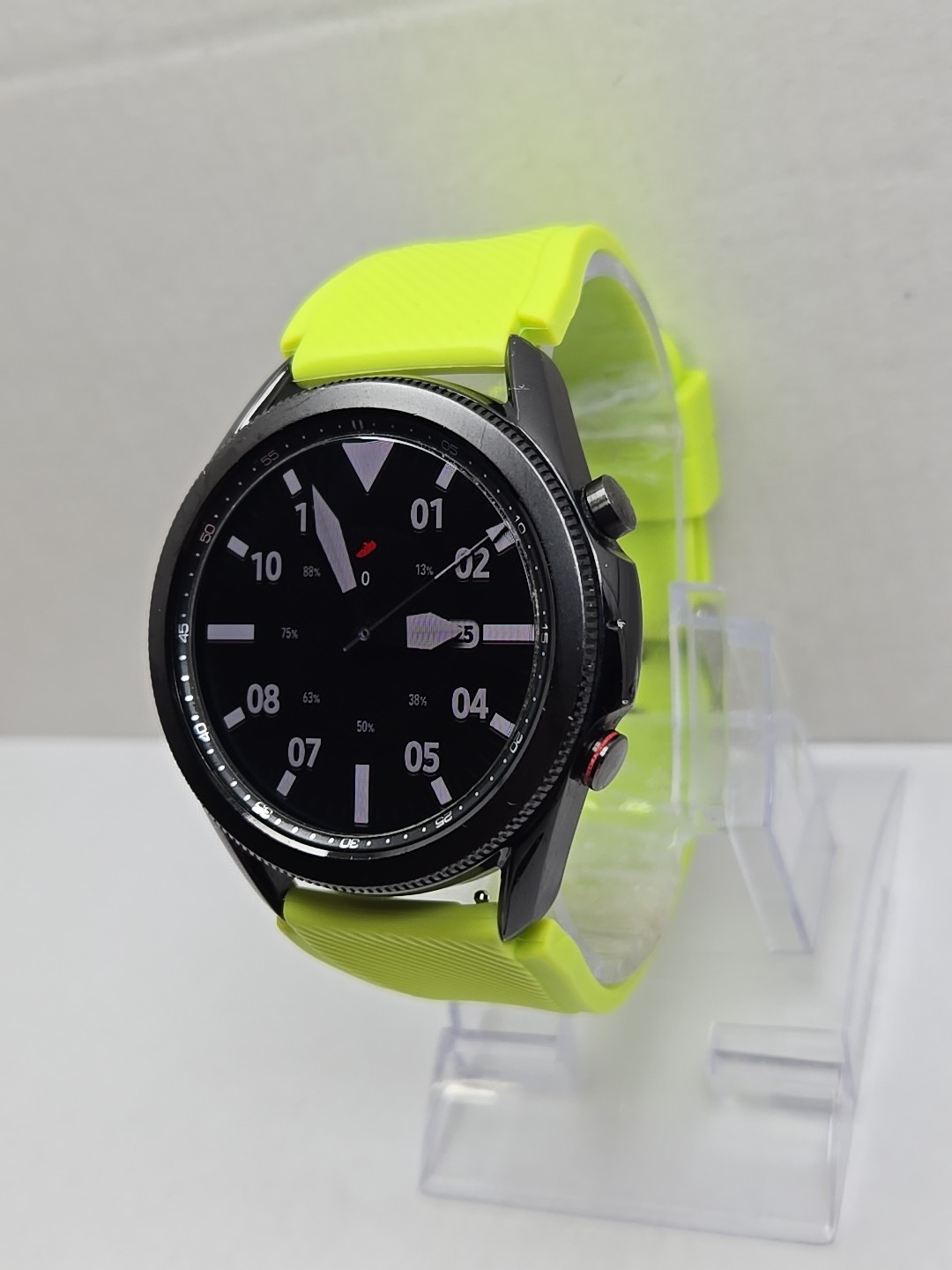Samsung Galaxy Watch3 45mm LTE Mystic Black Smartwatch GPS Heart Rate Neon *READ