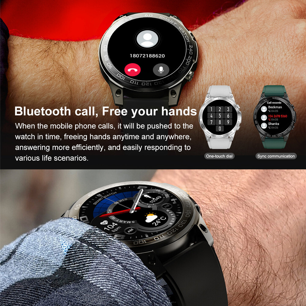 Bluetooth Smart Watch Sport Fitness Watch Wristwatch For Men Women Teens Gift