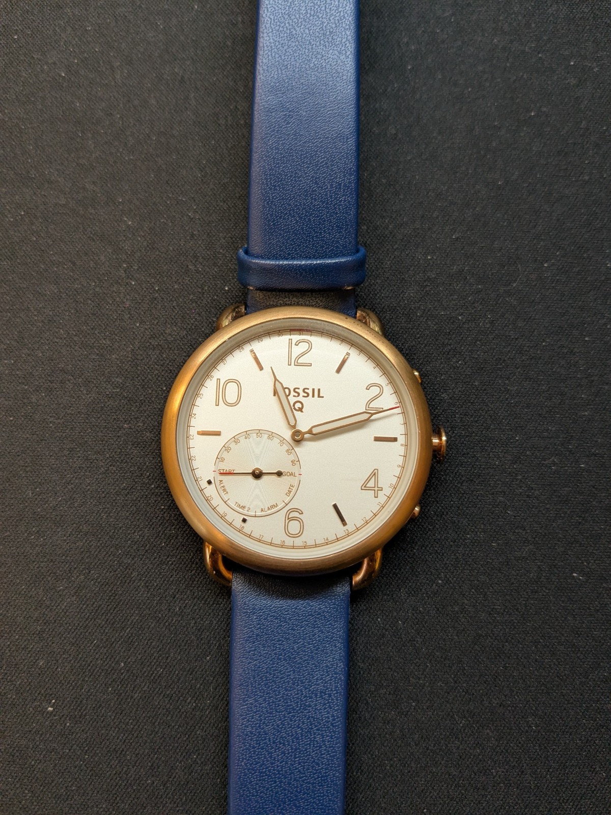 Fossil Q Tailor FTW1129 Hybrid Smartwatch Activity Tracker with leather strap