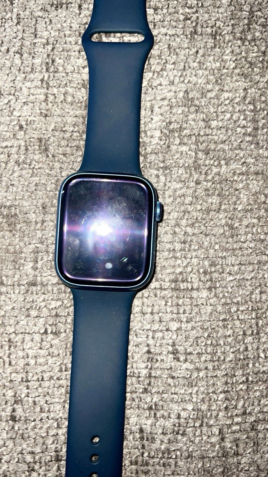 Apple Watch Series 7 45mm Blue Case with Aluminum Band (A2474)
