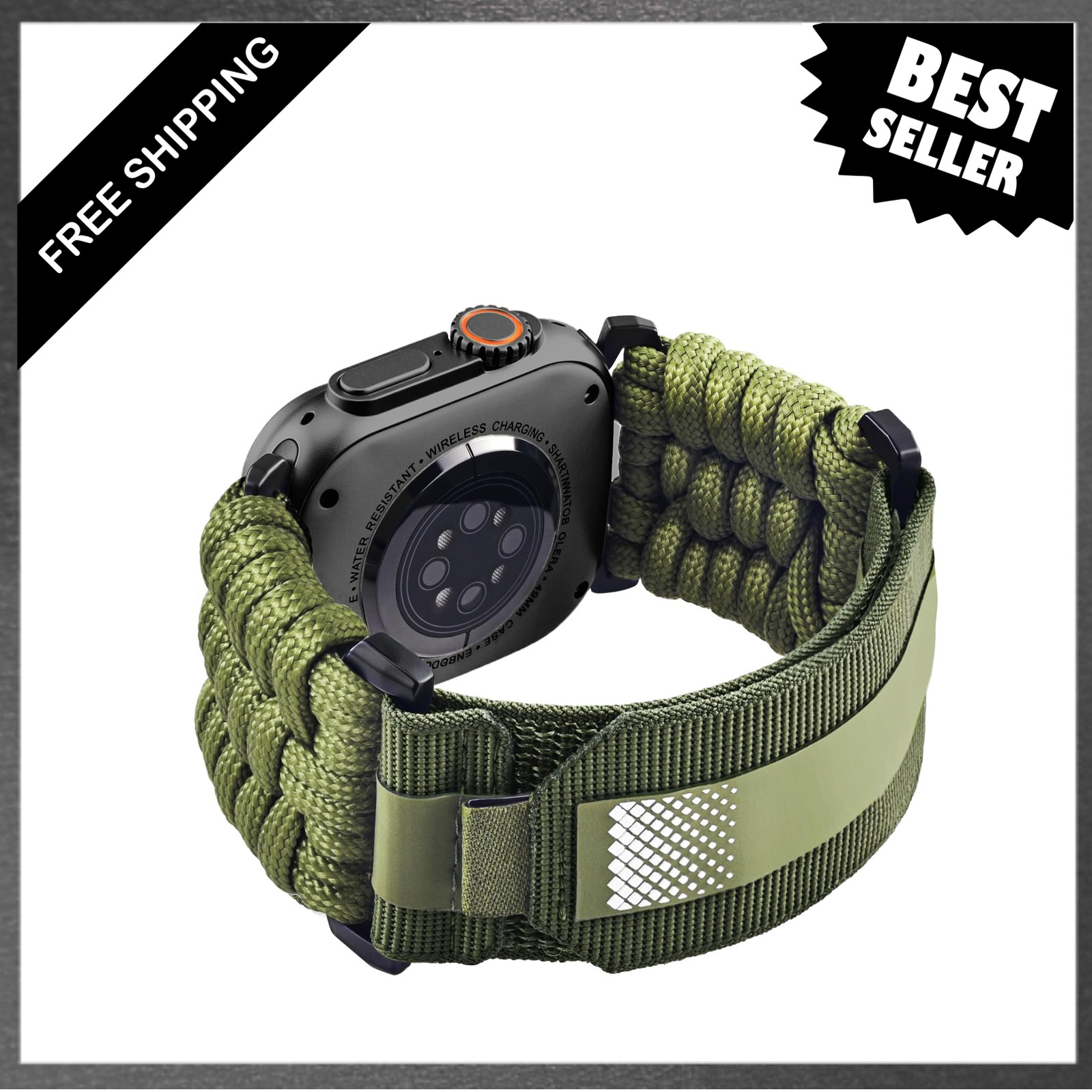 Rugged Nylon Watch Band for Apple Watch Ultra 2 1 Series 11 10 9 8 7 6 5 4 3 2 1