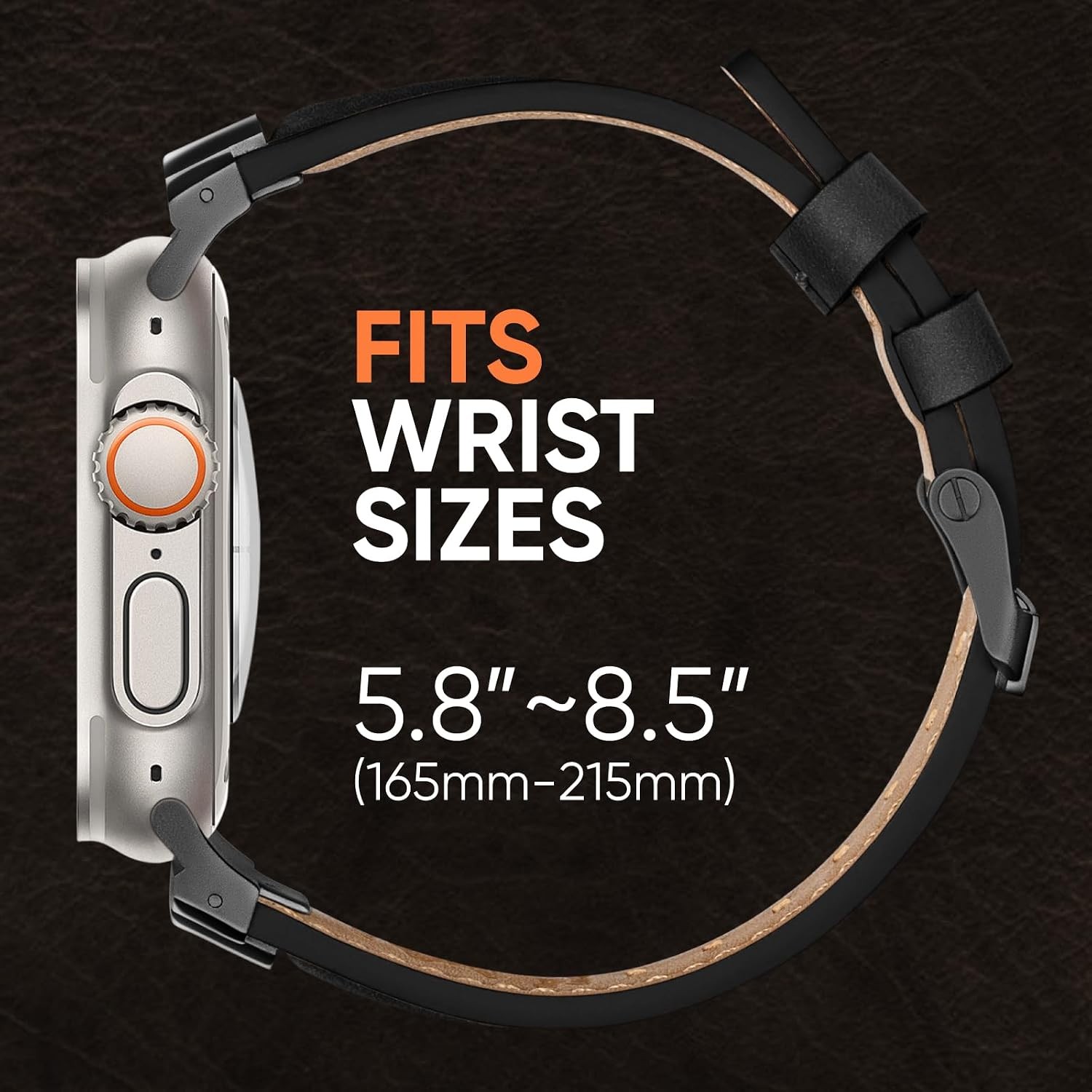 Genuine Leather Band for Apple Watch Ultra 49mm, 44mm, 46mm, 45mm, 42mm, 41mm