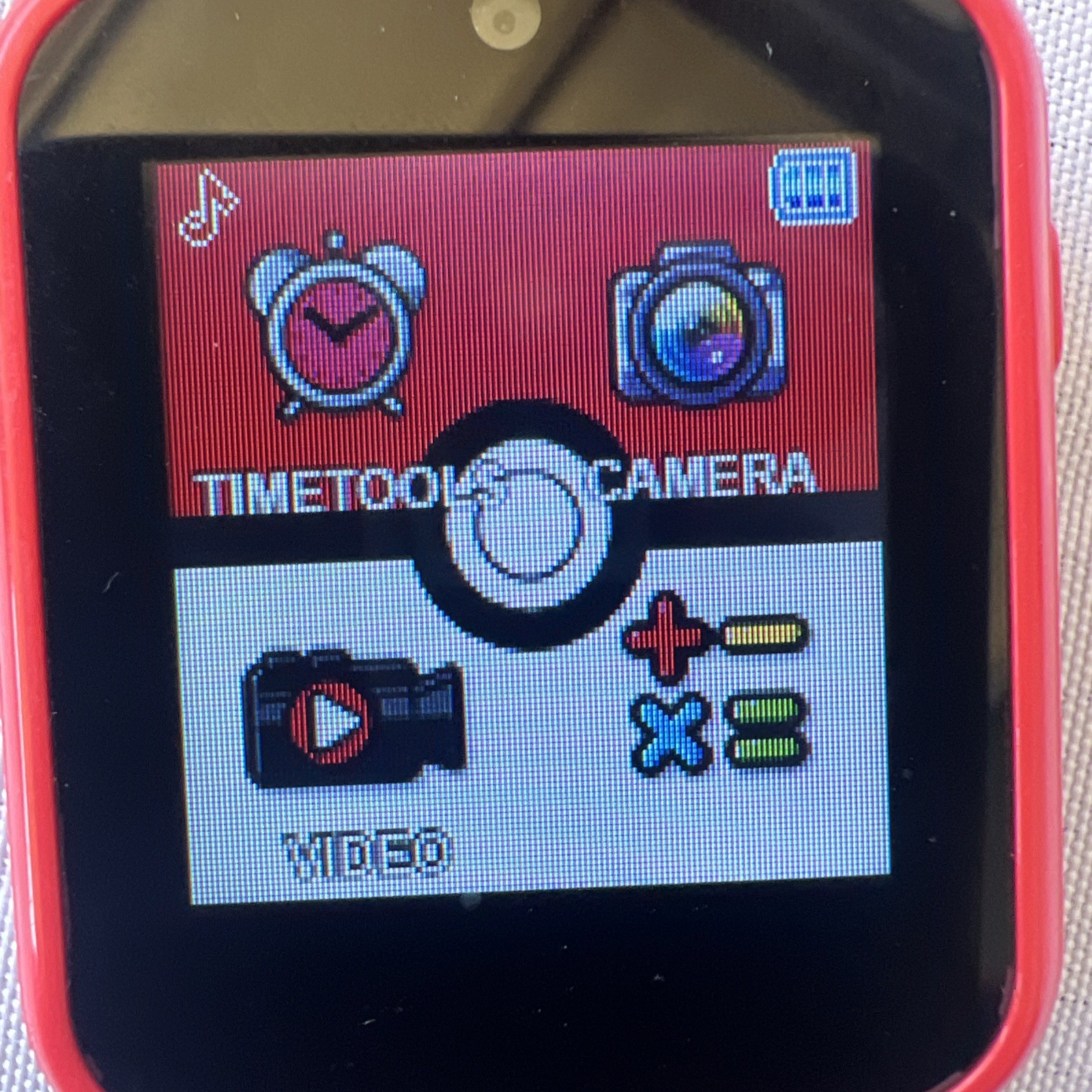 Accutime Pokémon Touchscreen Kids Smart Watch Black And Red.