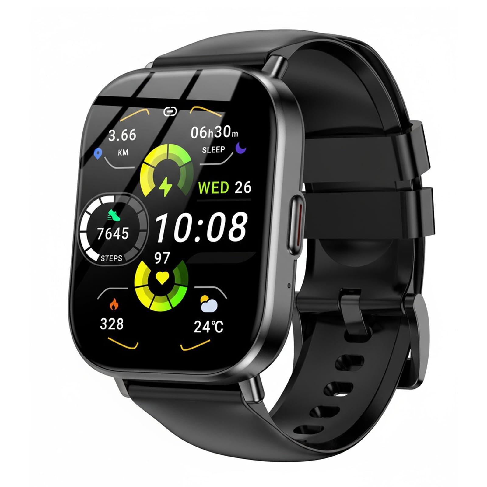 Smart Watch, 2.01″ HD Touchscreen Fitness Tracker with Bluetooth Calling, 120…