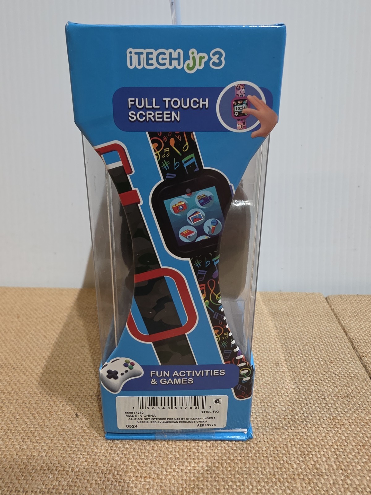 itech junior 3 Kids Smart Watch Camo with bonus Black watch band & bezel