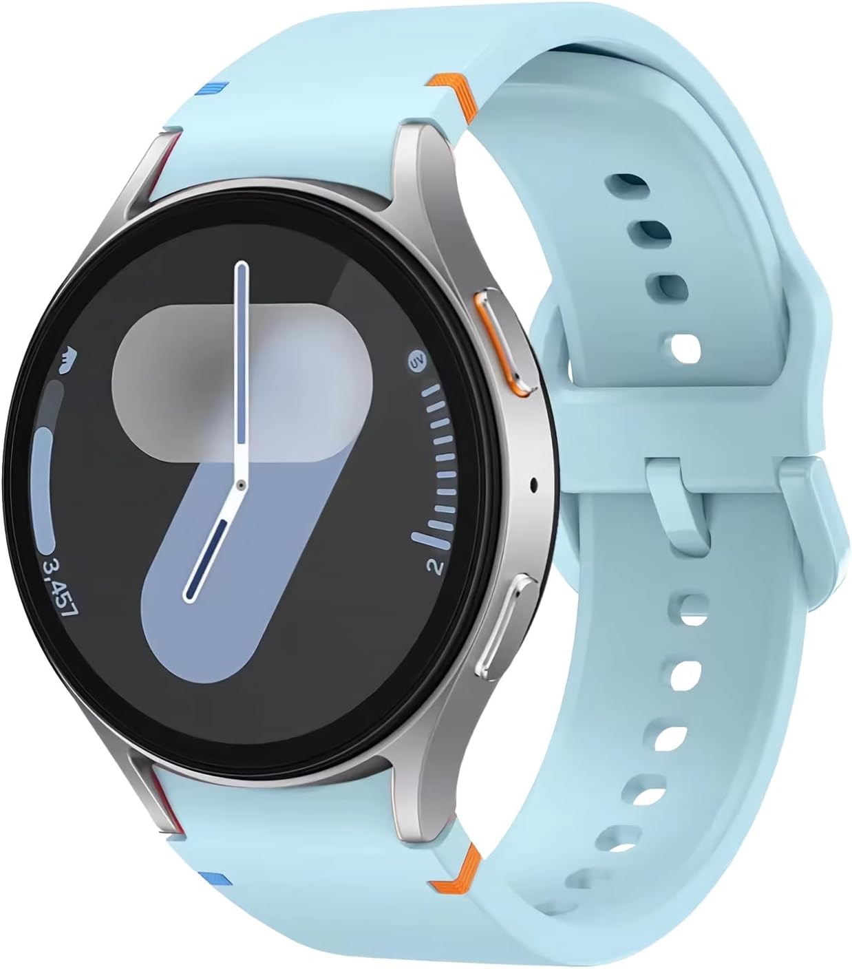 Silicone Sport Strap No Gap for Galaxy Watch 7 40mm 44mm – Compatible Wristband