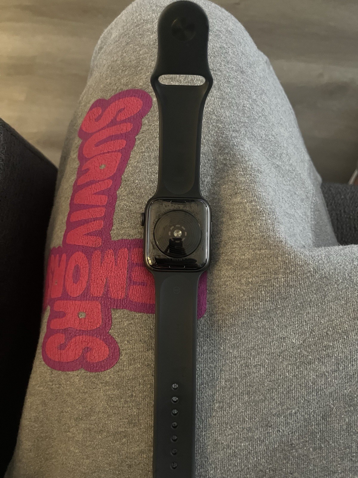 Apple Watch SE (2022) 44mm Midnight Aluminum Case with Sport Band, M/L (GPS +…
