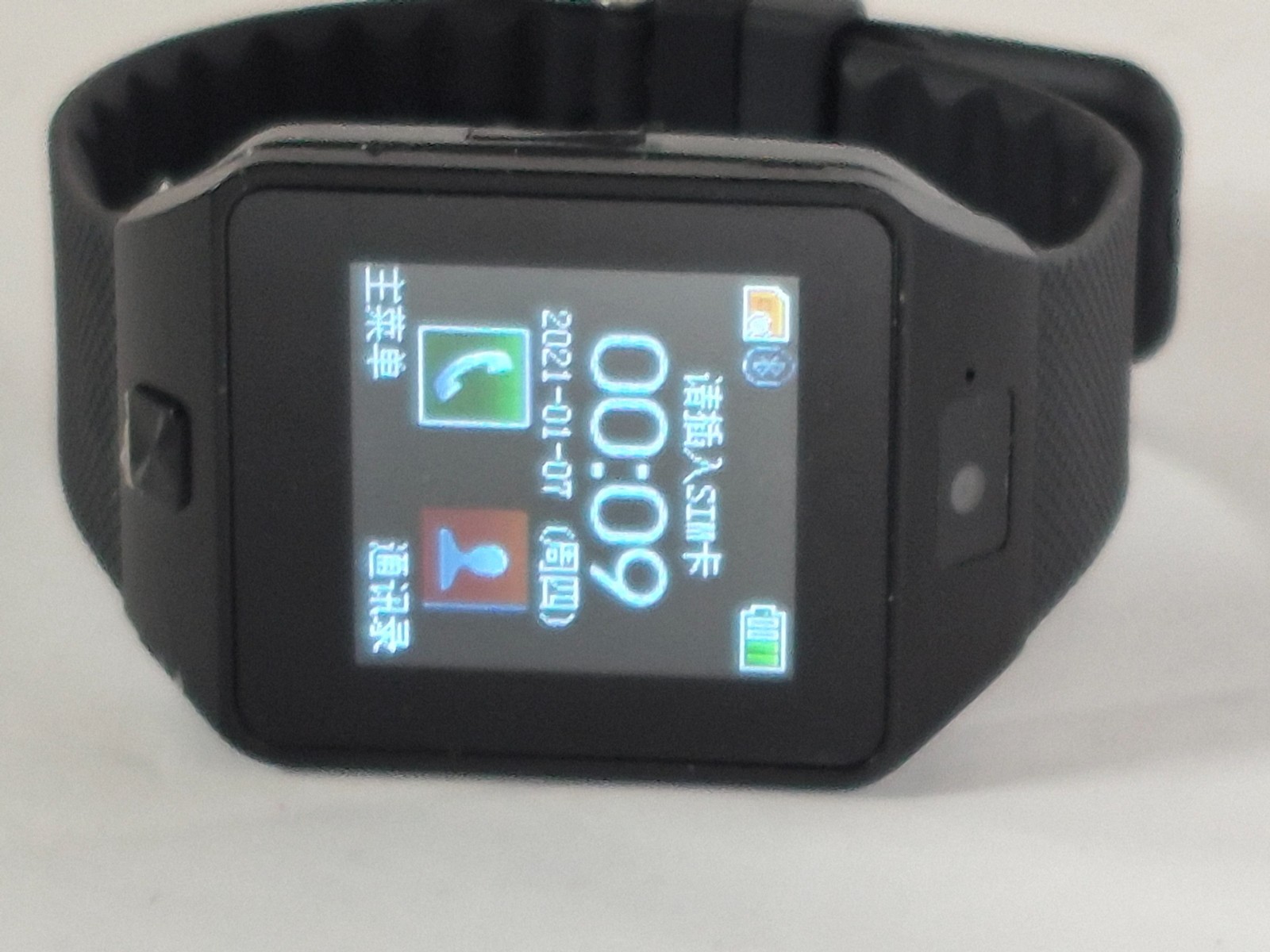 DZ09 Bluetooth Smart Watch Unlocked SIM SD Slot Camera for Android iOS – Black