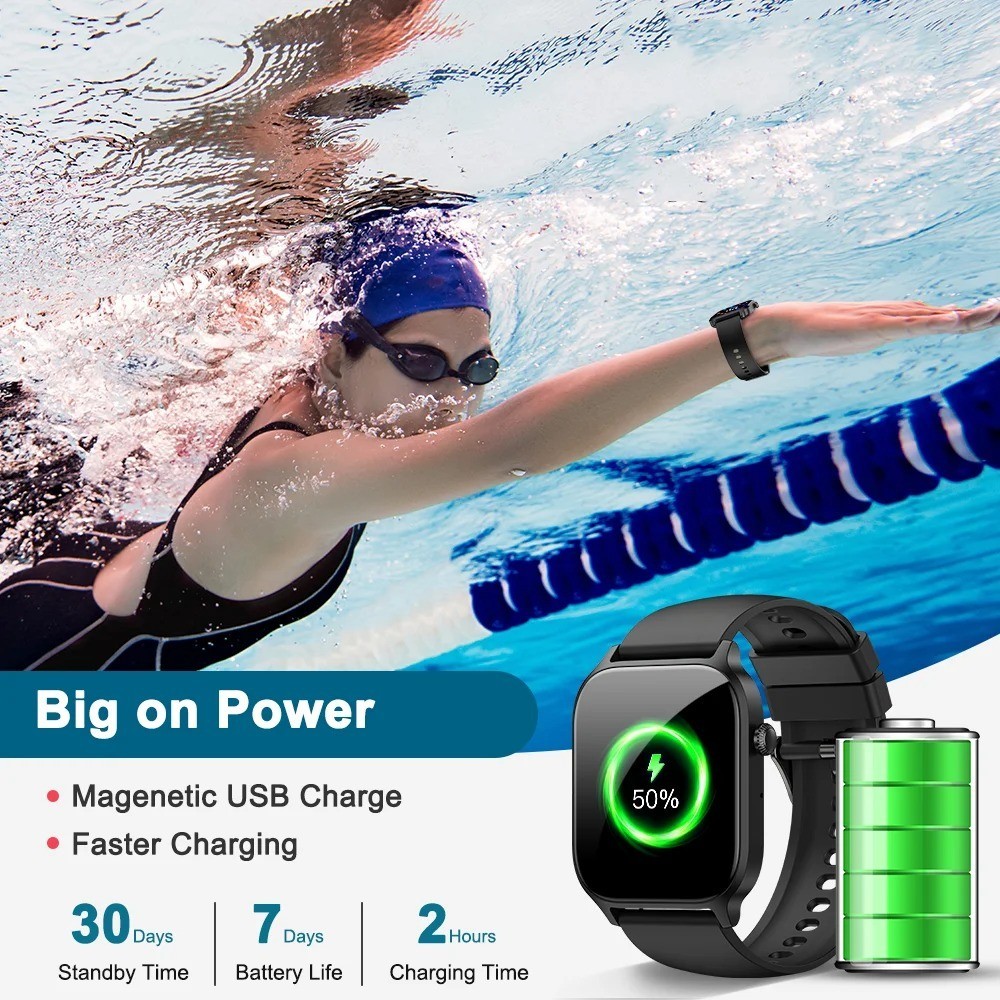 Smart Watch 2025 Bluetooth Call Health Diving Smartwatch Men Women