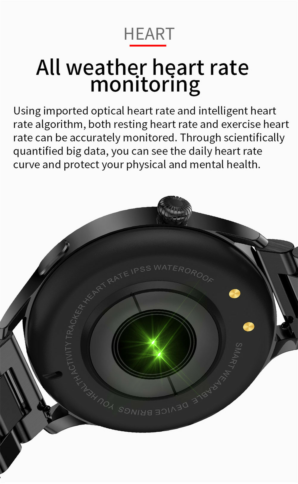Smart Watch 1.28 inch Touch Screen Bluetooth Call Watch for Andorid IOS Phones
