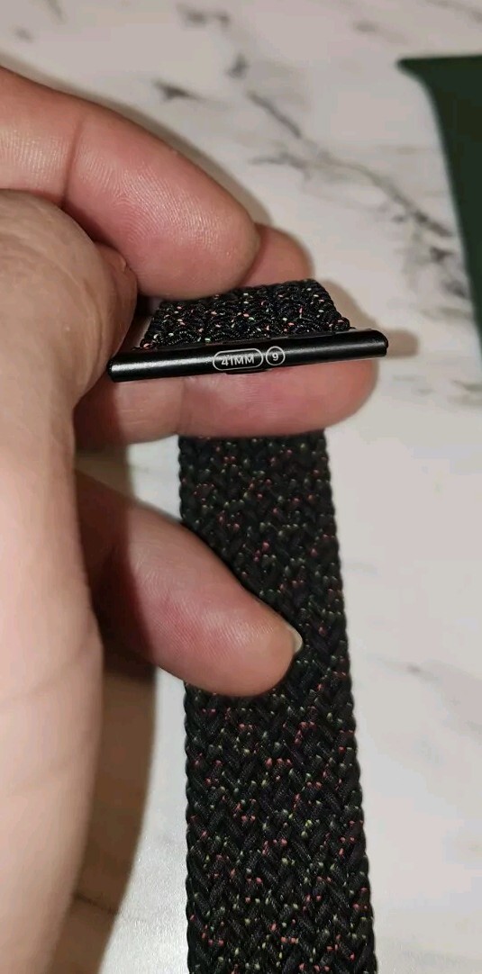 black unity braided solo loop apple watch band