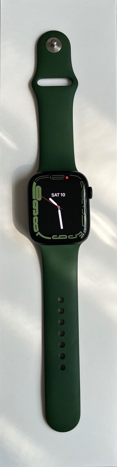 Apple Watch Series 7 45mm Aluminum Case with Sport Band Clover Green – MKN73LL/A