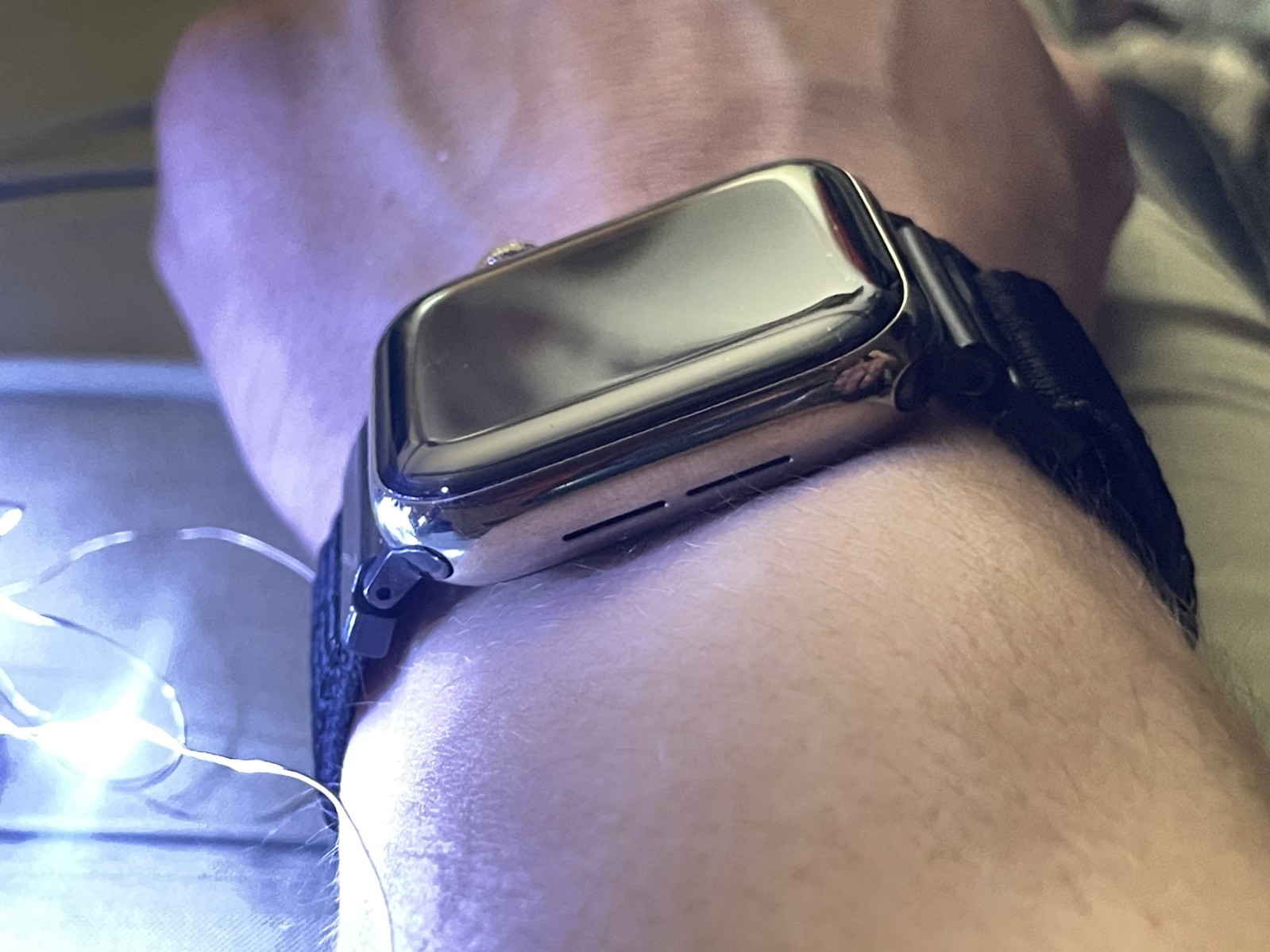 Apple Watch Series 6 40mm GPS/LTE Gold Case Deep Navy Band MJXK3LL/A Very Good