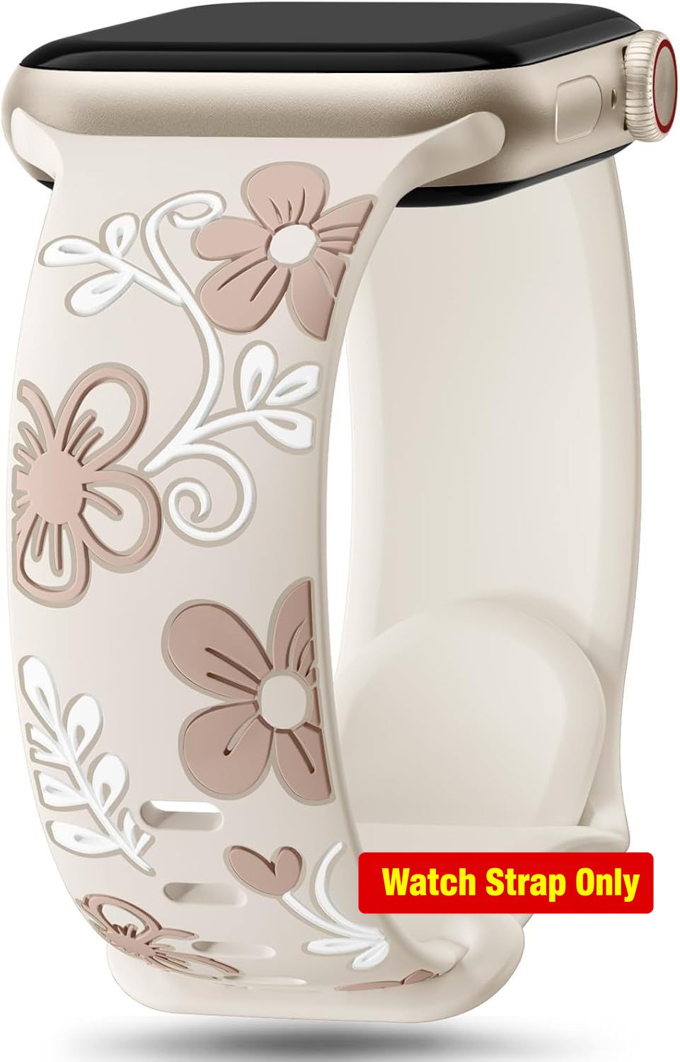 Only Case For Apple Watch 38mm 40mm 41mm 42mm 44mm 45mm 46mm 49mm Silicone Flora