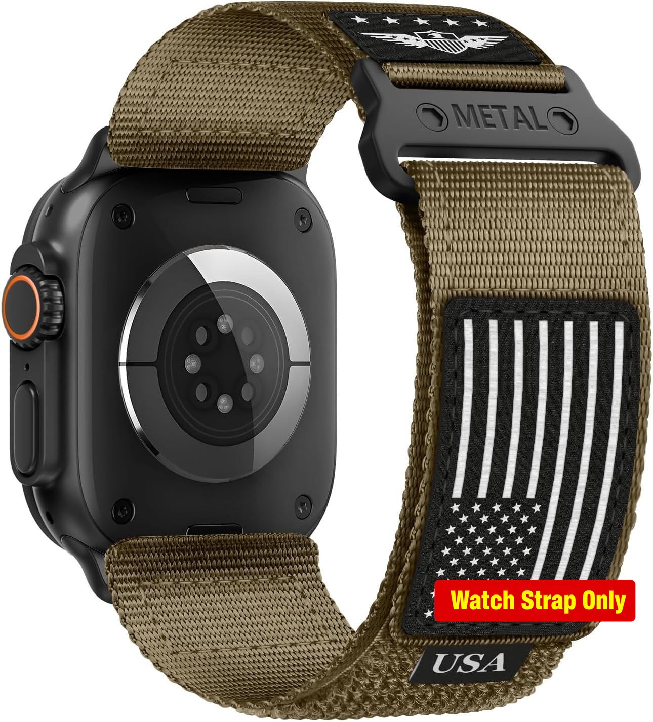 Rugged Nylon Strap Compatible with Apple Watch Ultra 2 49mm Soft Woven Design