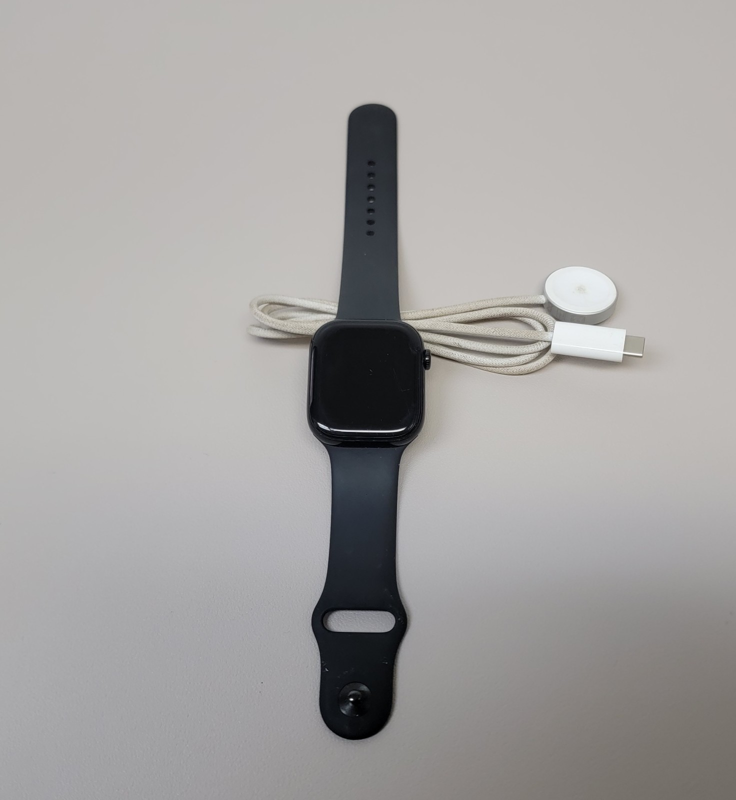 Apple Watch Series 10 46MM Black Aluminum Black Sports Band MWY43LW/A