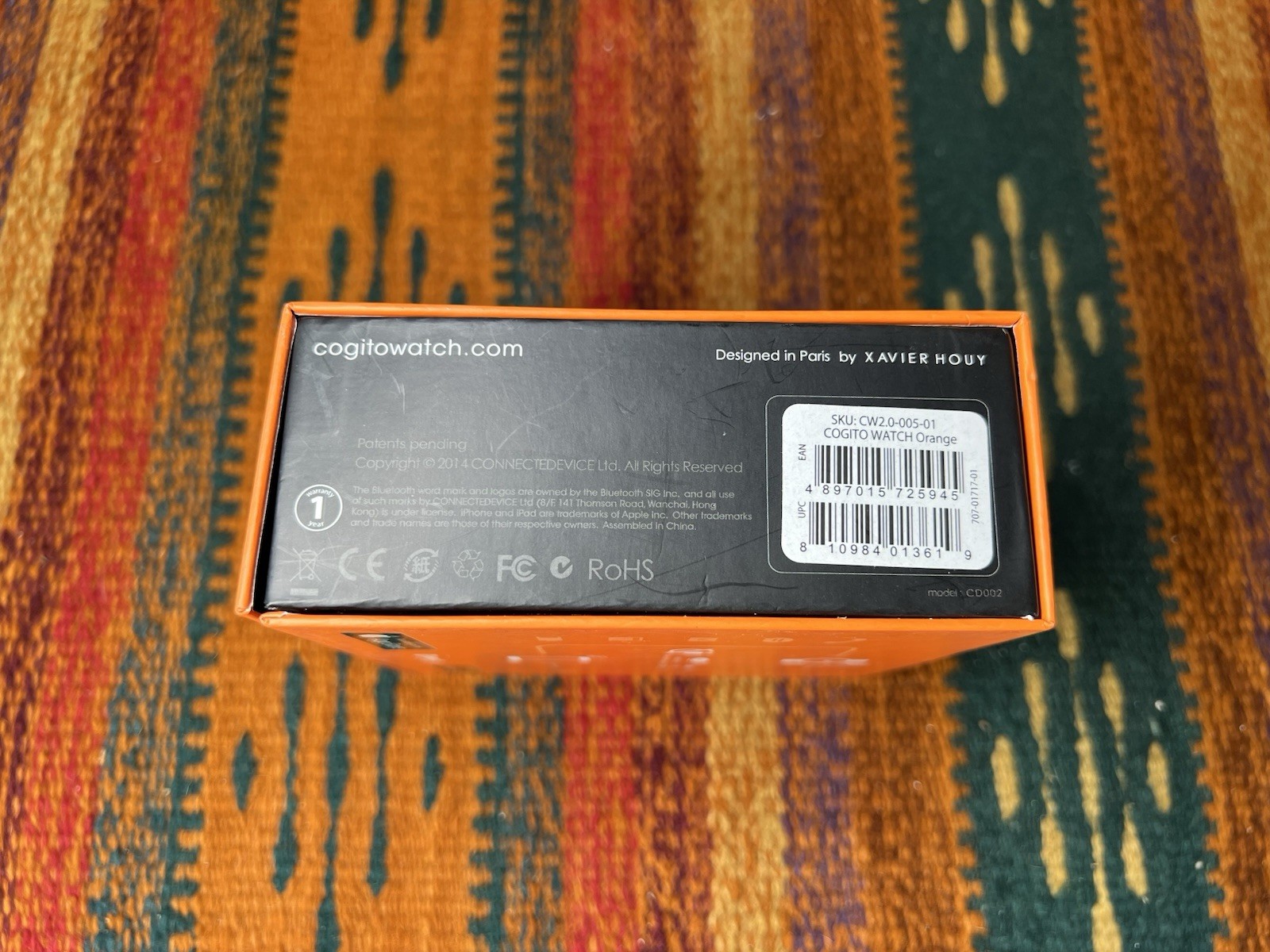 Cogito 2.0 Classic Smart Watch – Orange BRAND NEW