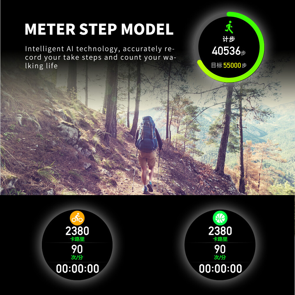 Bluetooth Smart Watch Fitness Watches Sleep Tracker Waterproof Pedometer Watches