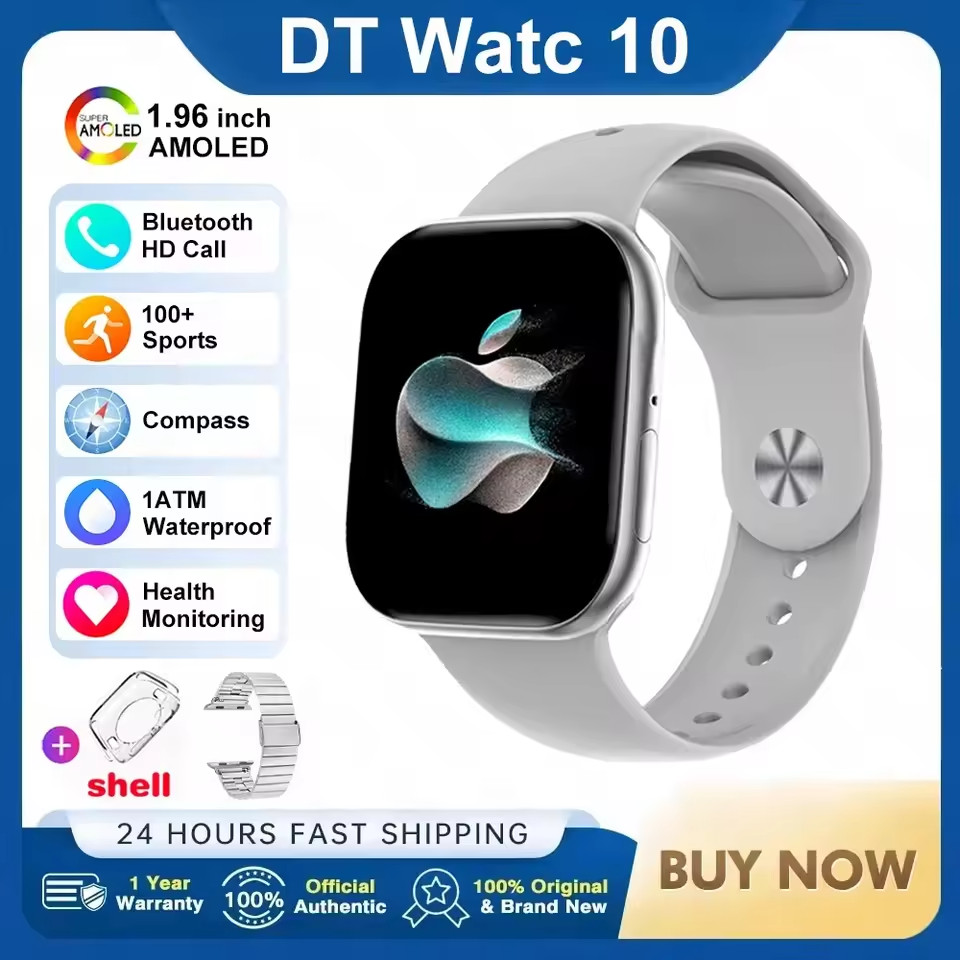 2026 New Original for Apple DT Watch 10 Smart Watch Men AMOLED 4GB Memory Music