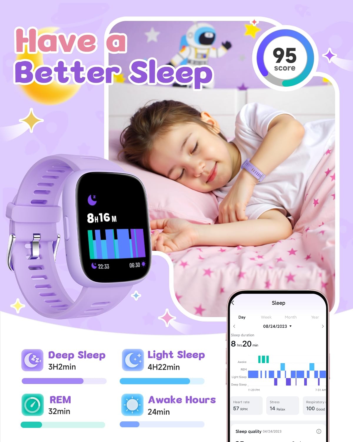 for with Location Tracker (iOS Only), Fitness Tracker with Step Counter, Pedo…