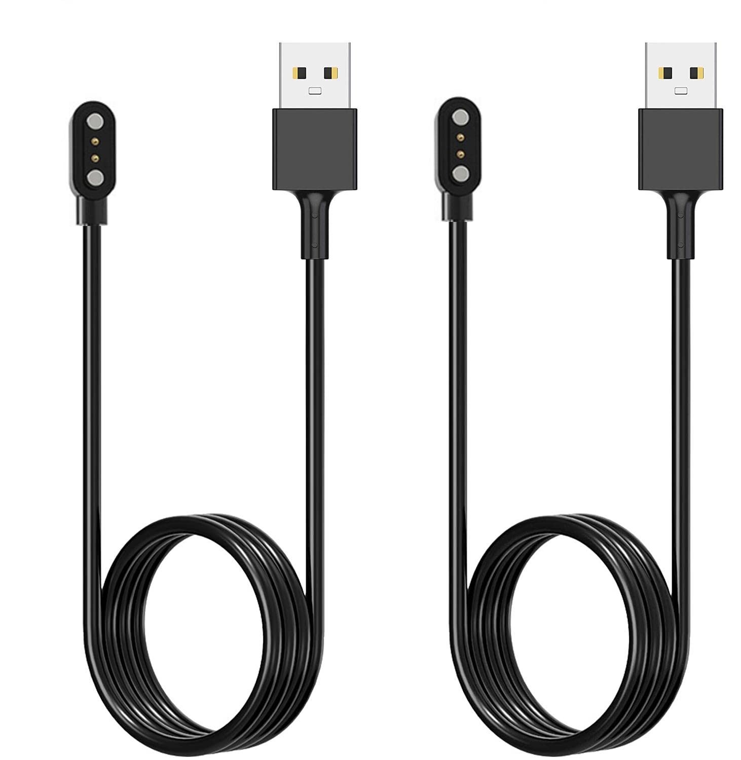 2-Pack 3.3FT Smart Watch Charger Magnetic USB Charging Cable for Letsfit Willful