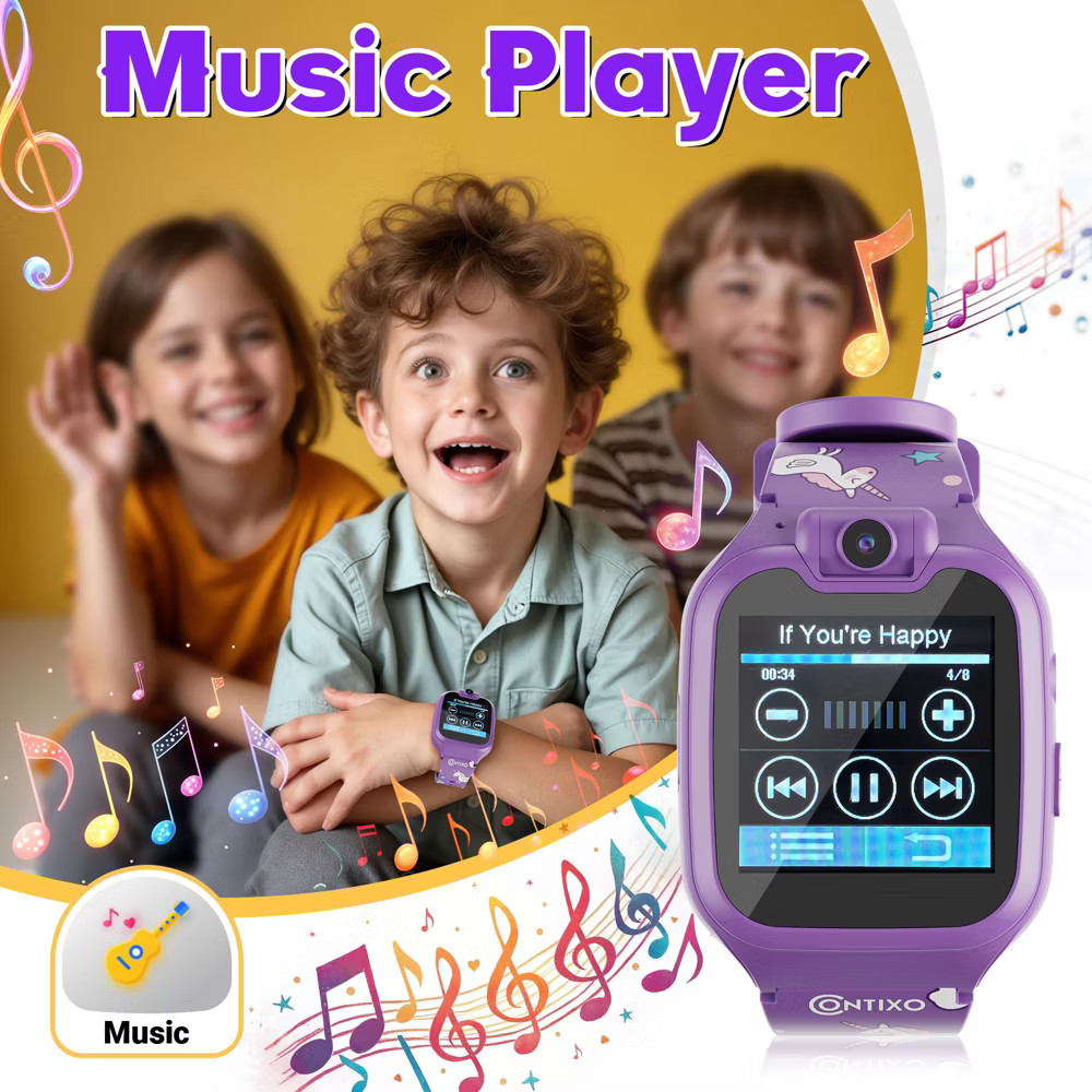 Contixo Kids Smart Watch Camera HD Touch Screen 16 Educational Games Music