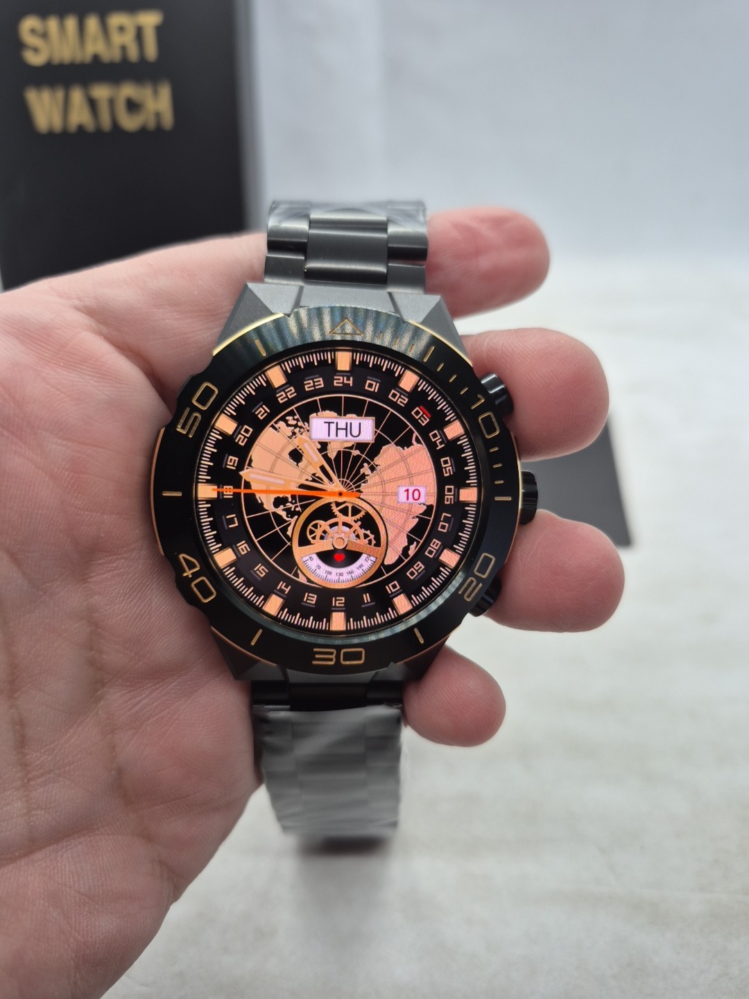 Smart Watch for Men Answer/Make Call for Android iPhone, 1.43″ AMOLED