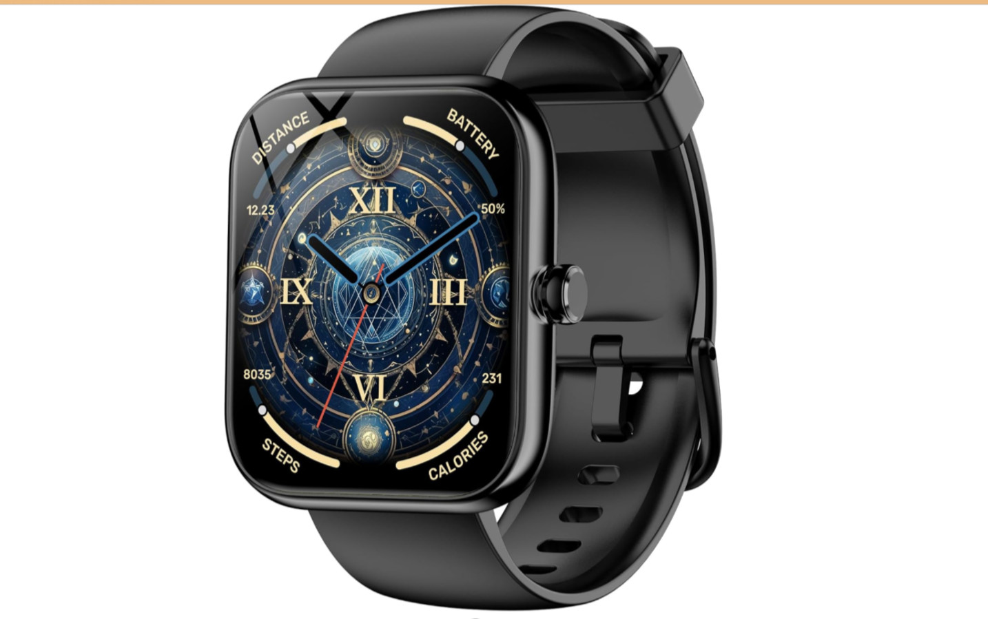 Smart Watch with Alexa, 1.83″ HD Touchscreen, Running Coach, Sleep Coaching, 120