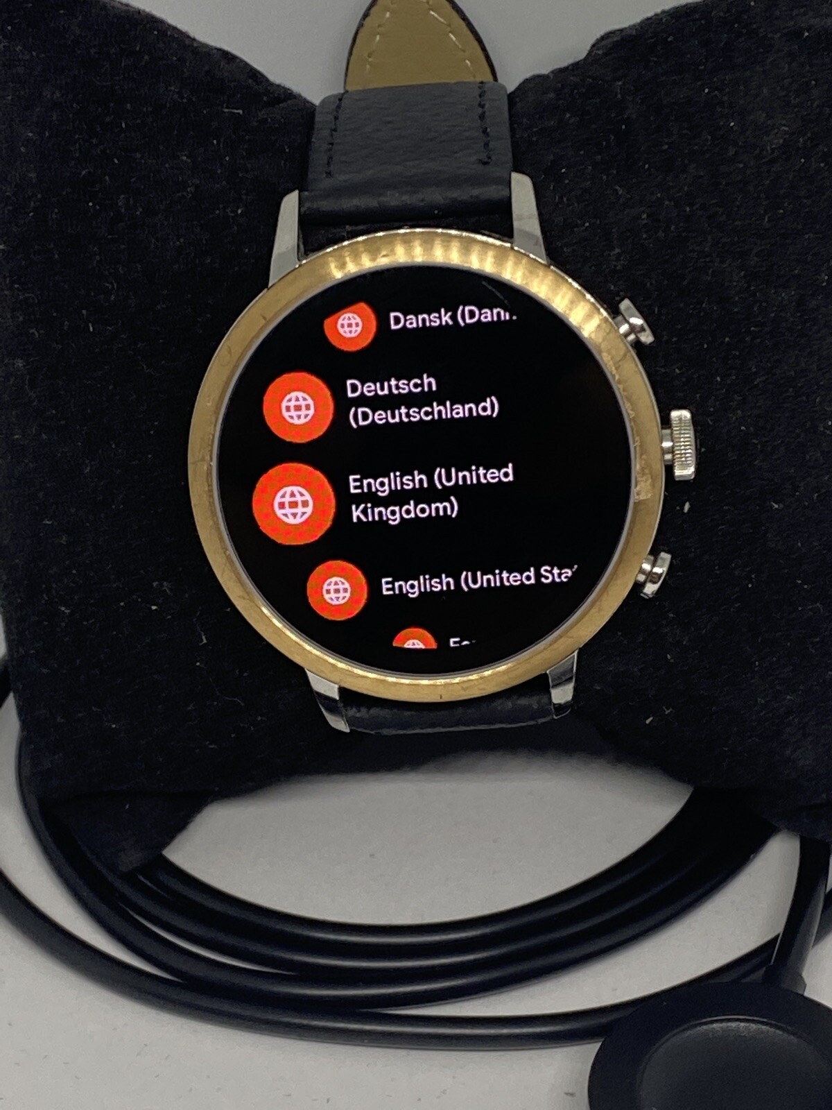 Fossil Gen 4 Authentic Digital Dial Smart Watch Custom Band FTW6016 AB159
