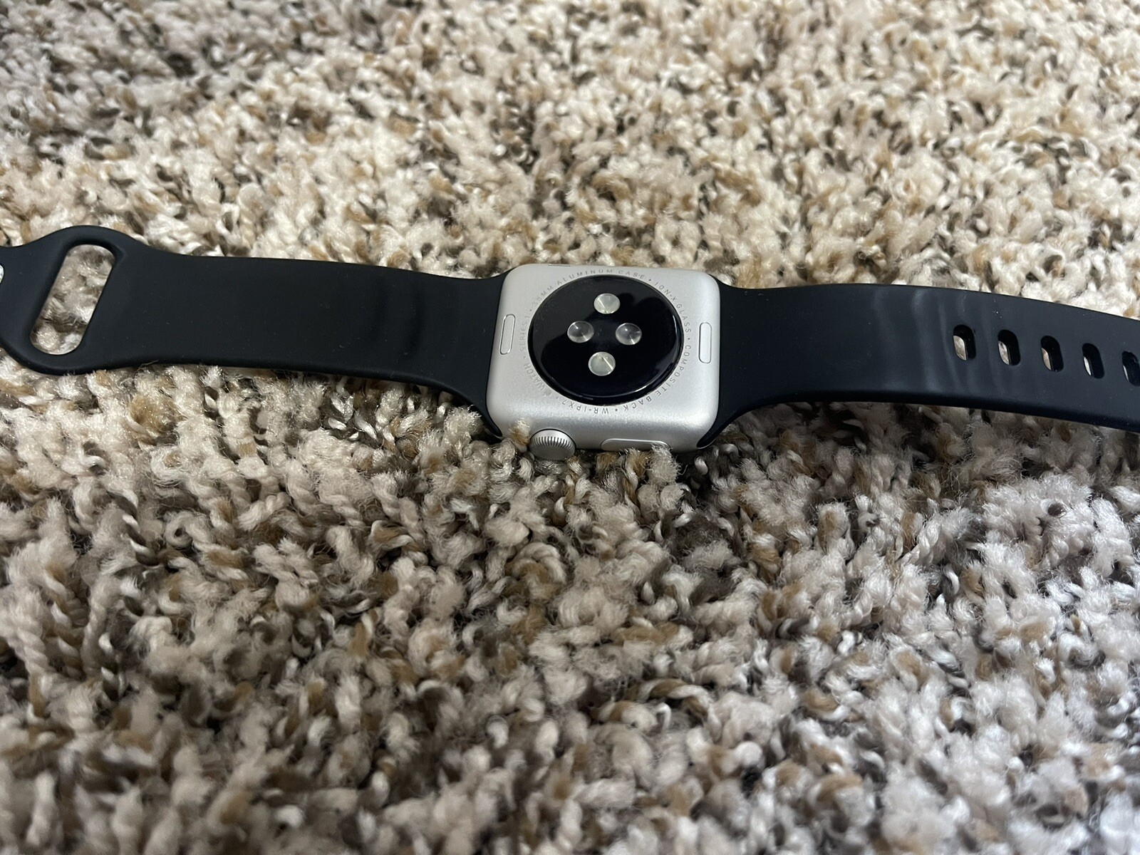 Apple Watch Series 1 38mm Space Gray Aluminum Case Black Sport Band (MP022LL/A)