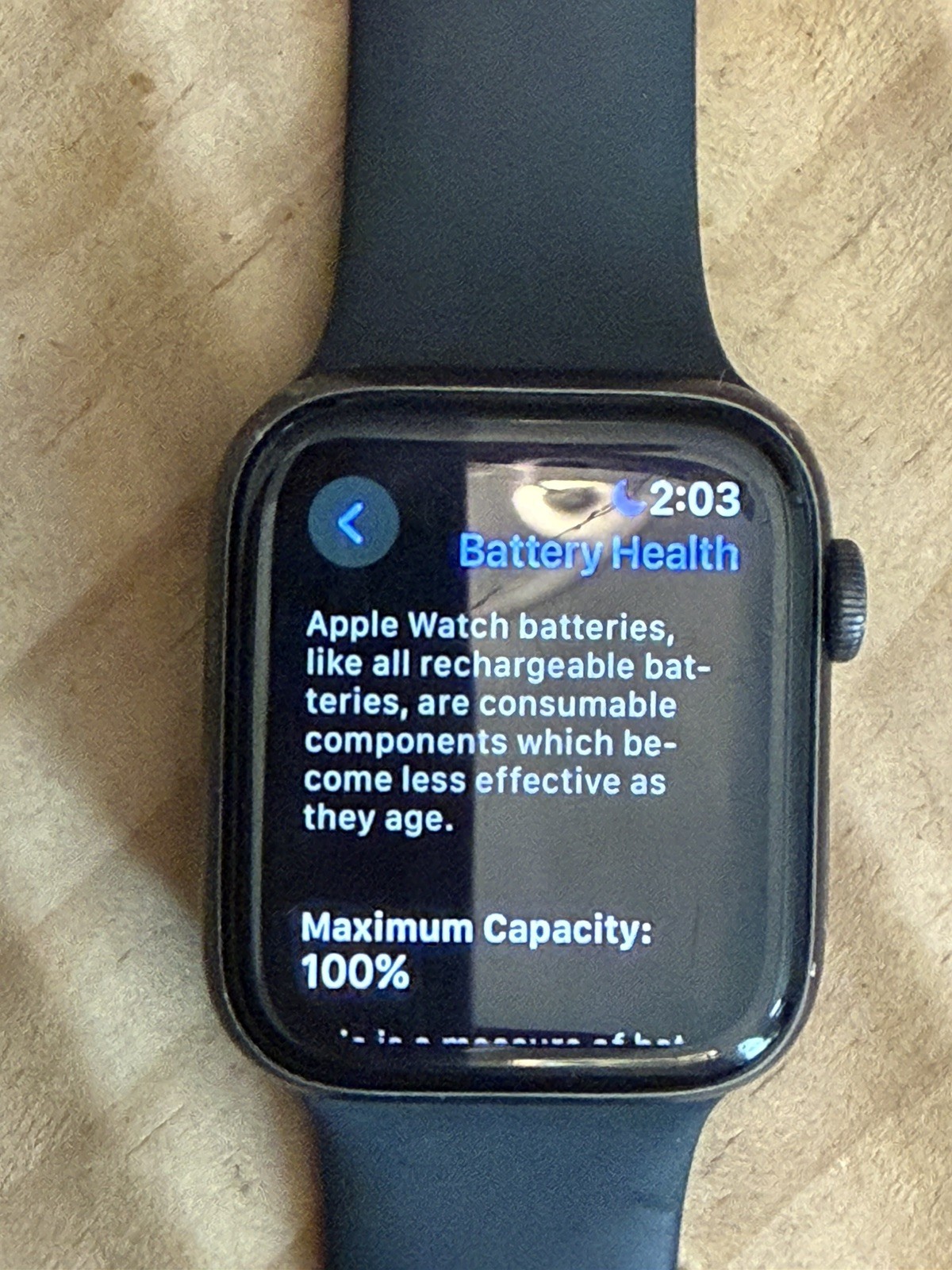 Apple Watch Series 5 44mm GPS + Cellular Space Gray Aluminum 100% Battery Health