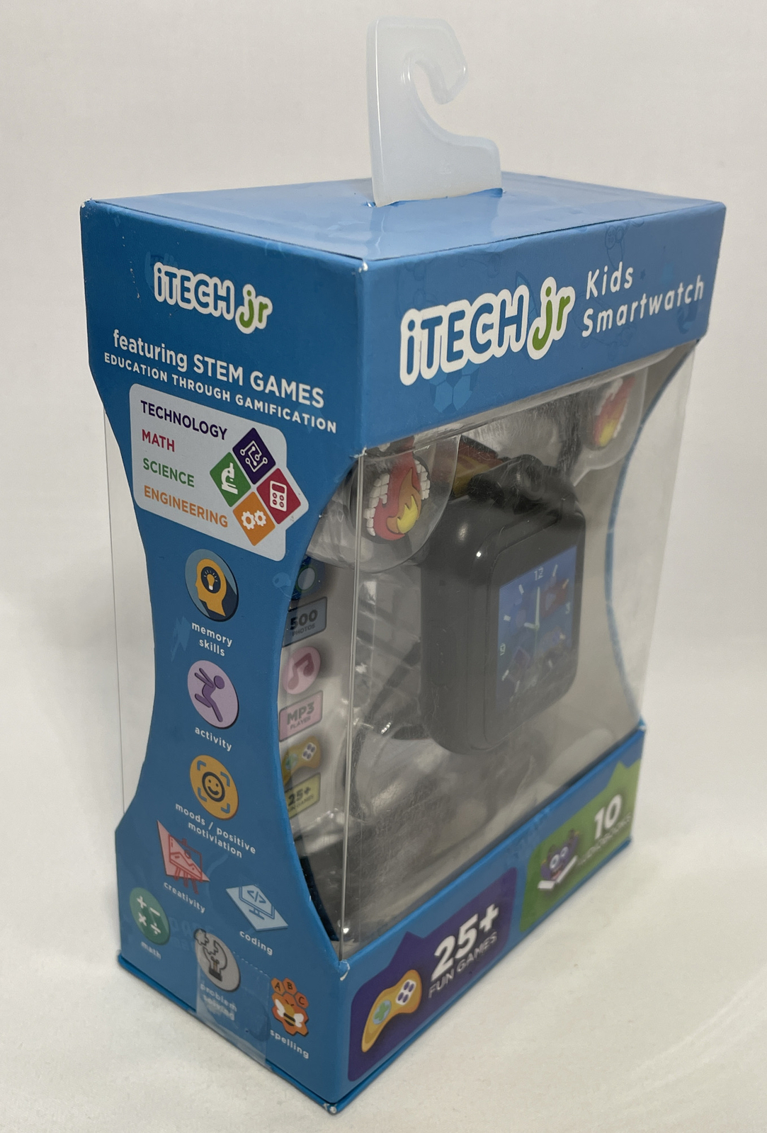 Itech Jr. Kids Smartwatch Bonus Earbuds Color Black W/ 🔥 MP3 Jack 25+ Games New
