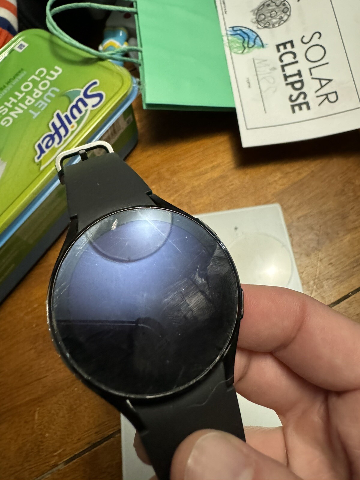 Samsung Galaxy Watch4 SM-R865 40mm Aluminum Case with Sport Band – Black…