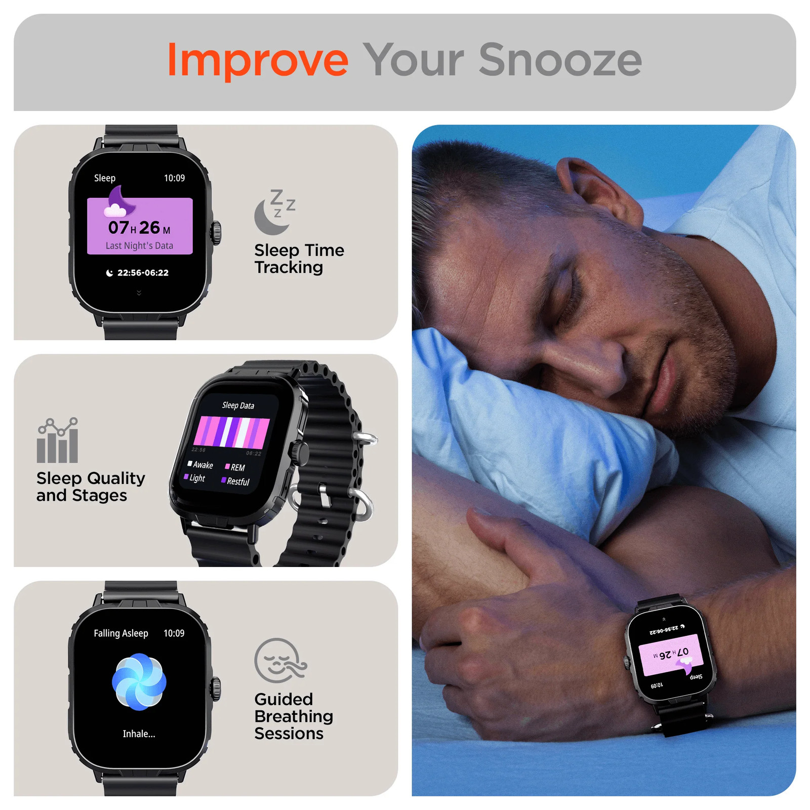 Hypergear FIT X2 Smartwatch Fitness Tracker Heart Rate Monitor Sports Watch