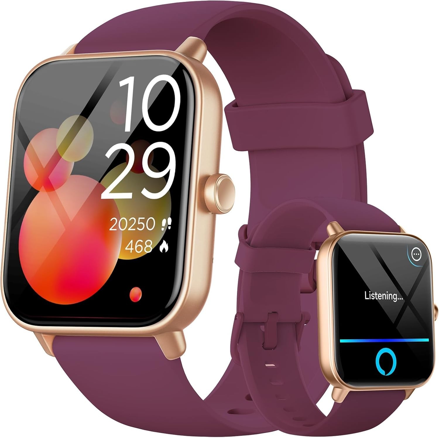 Smart Watches for Women Answer/Make Calls, AI Alexa Built-in, 1.8″ Touch Scre…