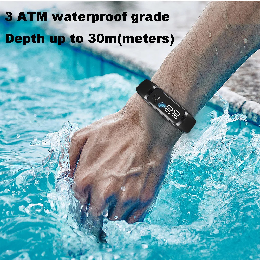 CRTORRS C60 AMOLED Smartwatch Body Temp Heart Rate 3ATM Waterproof Fitness Band