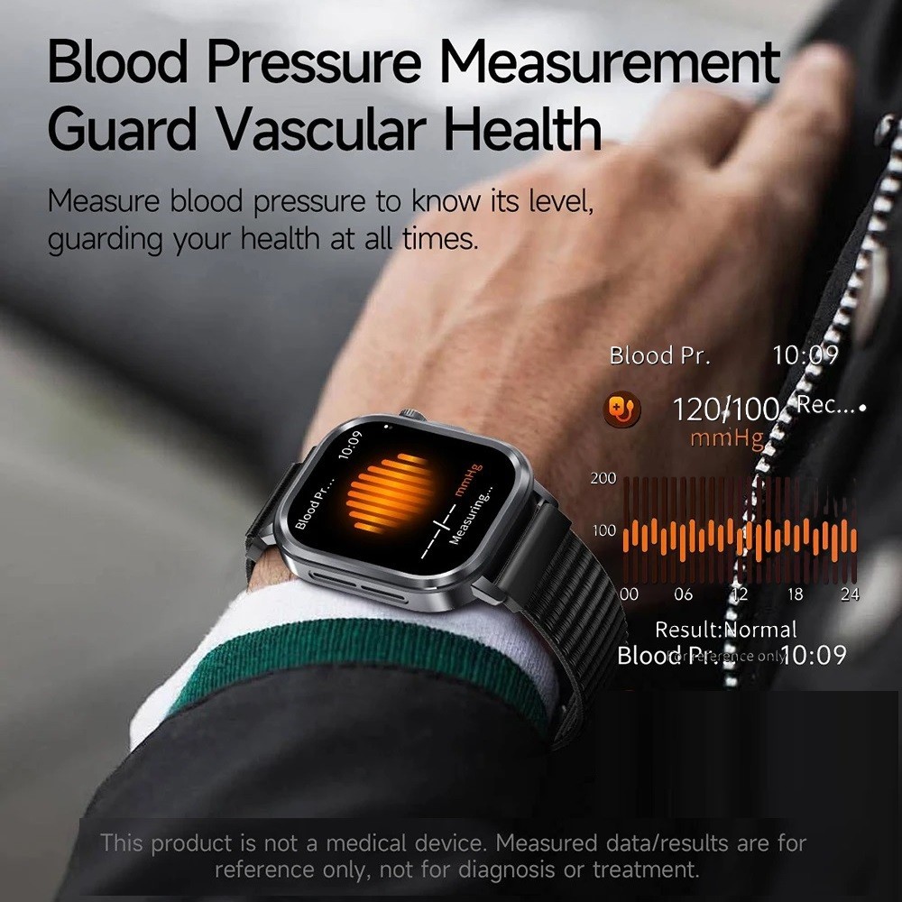 ET573 ECG+PPG AMOLED SOS AI Voice Smart Watch Bluetooth Call Health Monitoring