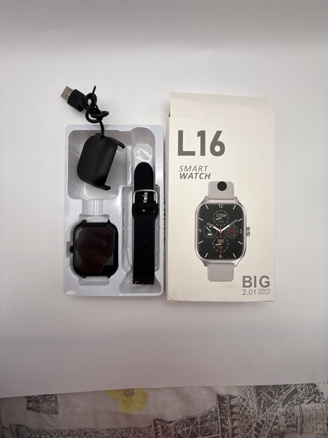 HiWatch Pro L16 Smart Watch 2.01 Infinite Display Fitness Tracker
