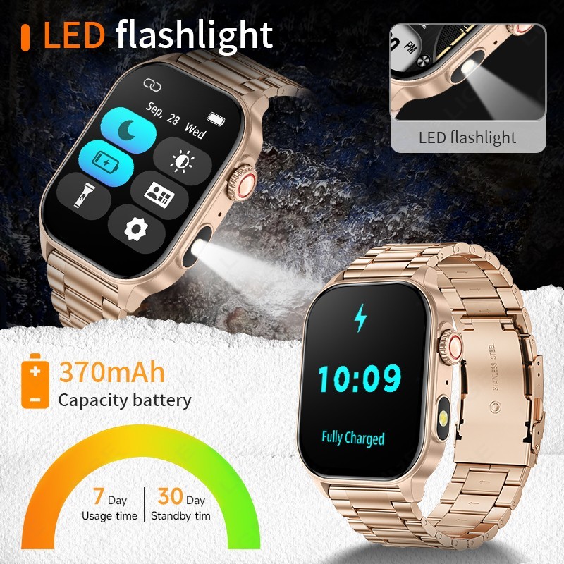 Smart Watch for Women Ladies Bluetooth Call Heart Rate Sports Tracker Waterproof