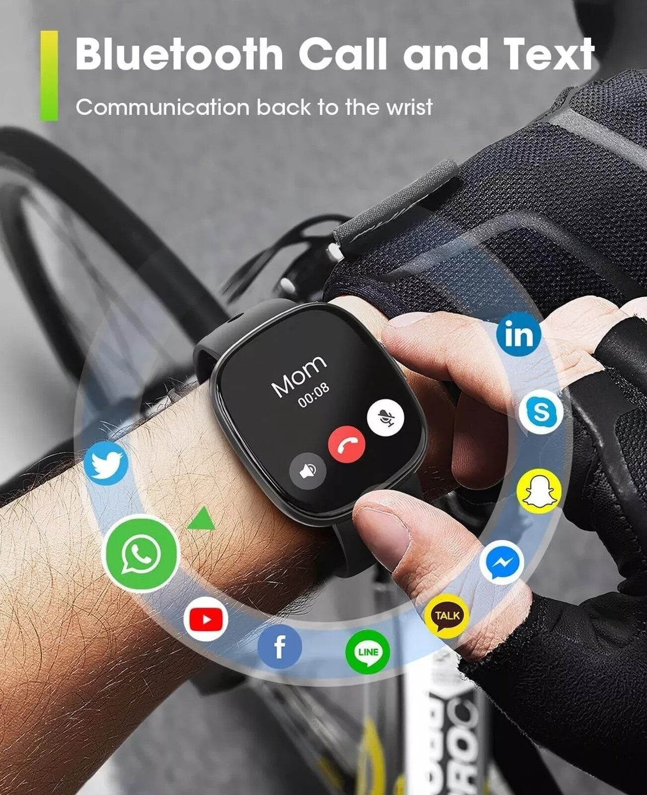 Smartwatch G56 Model With 3 Bands Smart Watch Bluetooth Ready New