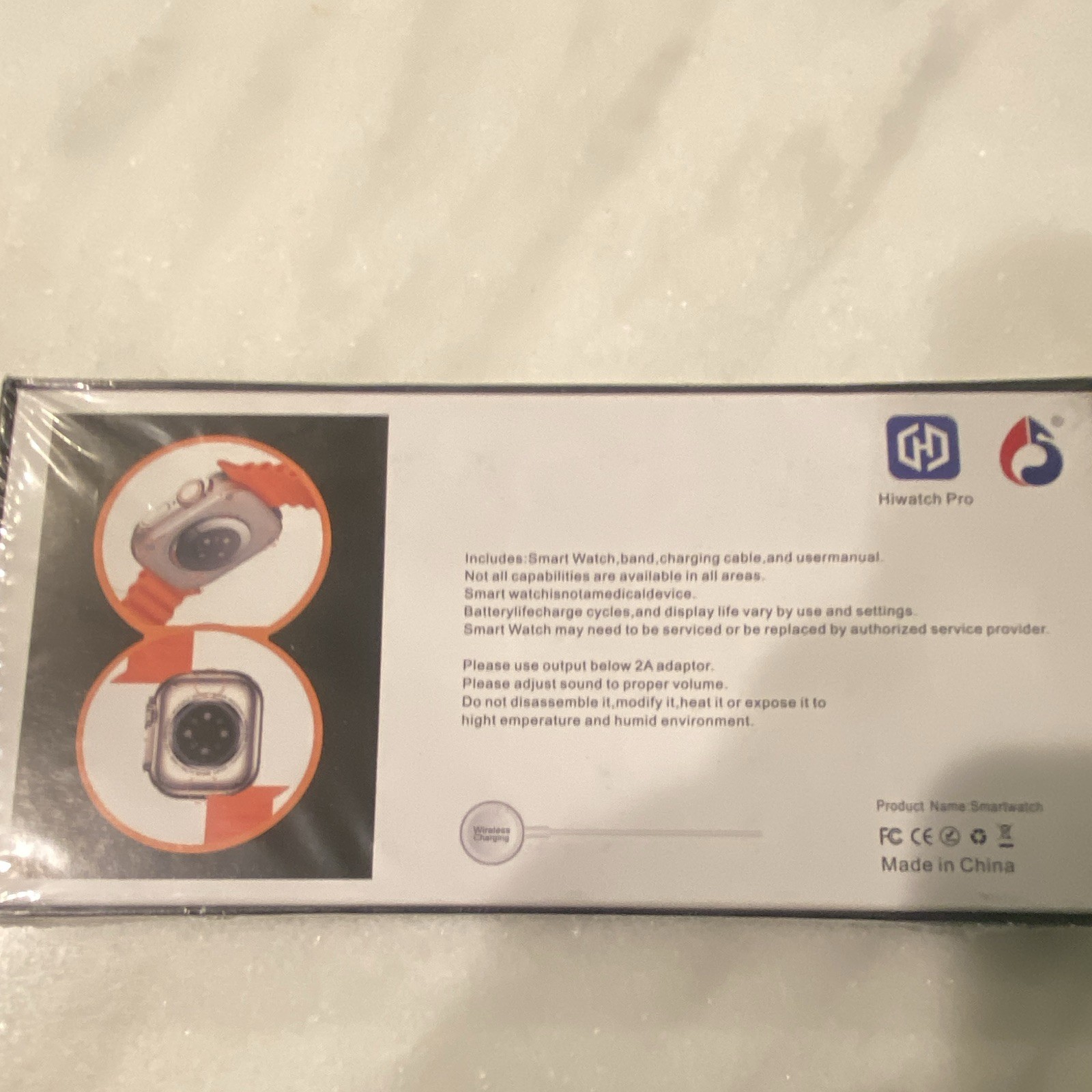 Hiwatch Pro T10 Ultra 2.09in Smartwatch Wireless Charging iOS/Android Black