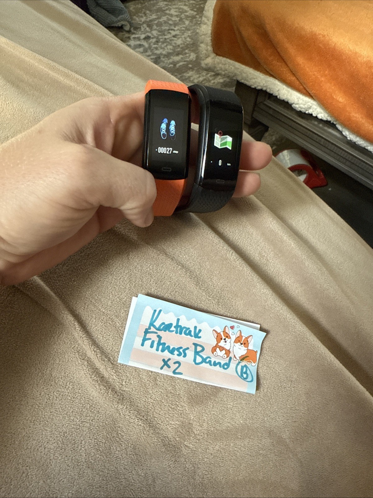 Koretrak Watch Tracker Fitness Band, Heart Rate Monitor – X2!