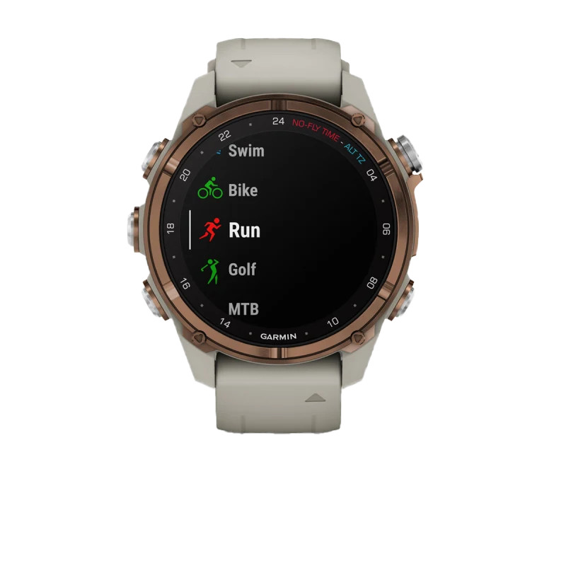 Garmin Descent Mk3i, 43mm Bronze Titanium, Gray Band w/ Descent T2 Transceiver