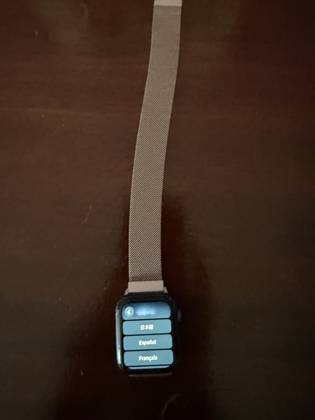 Apple Watch series 6 44mm Aluminum Pink Metal Mesh Band